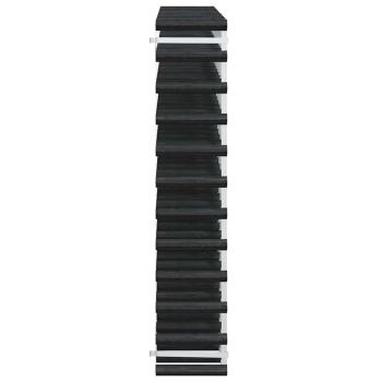 Weinregal für 120 Flaschen Schwarz Massivholz Kiefer