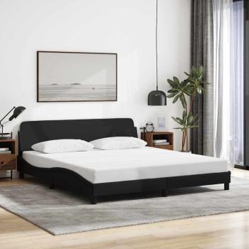 ARDEBO.de - Bettgestell Dover Schwarz 180x200 cm Stoff