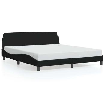 Bettgestell Dover Schwarz 180x200 cm Stoff