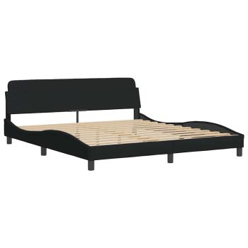 Bettgestell Dover Schwarz 180x200 cm Stoff