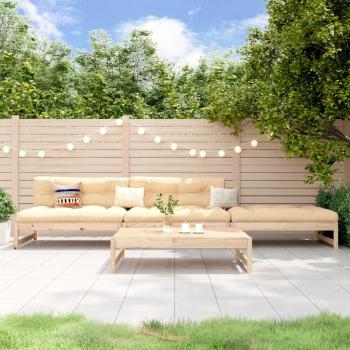 ARDEBO.de - 4-tlg. Garten-Lounge-Set Massivholz Kiefer