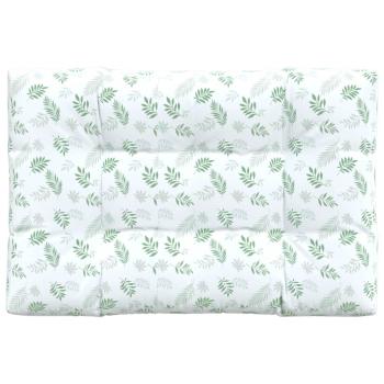 Palettenkissen Blattmuster 120x80x12 cm Stoff