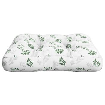 Palettenkissen Blattmuster 50x50x12 cm Stoff