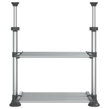 Küchenregal 50x25x(50-70) cm Aluminium