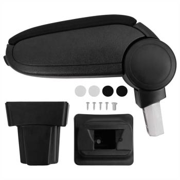 ARDEBO.de - Auto-Armlehne für Opel Astra G (1998?2004) Schwarz 11,5x32x(30?50) cm ABS