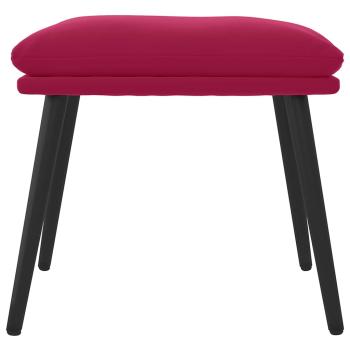 Fußhocker Weinrot 45x29,5x35 cm Samt