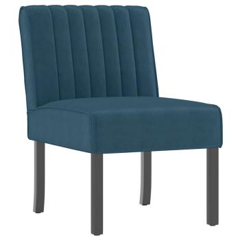 Polsterstuhl Blau Samt