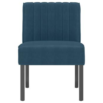 Polsterstuhl Blau Samt
