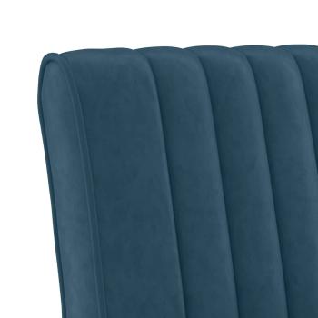 Polsterstuhl Blau Samt