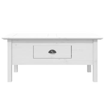 Couchtisch BODO Weiß 100x55x46 cm Massivholz Kiefer