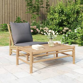 ARDEBO.de - Garten-Couchtisch 100x55x33 cm Bambus