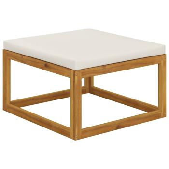 6-tlg. Garten-Lounge-Set mit Auflagen Massivholz Akazie