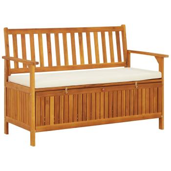 ARDEBO.de - Garten Aufbewahrungsbank Akazienholz Massiv 120 x 63 x 84 cm