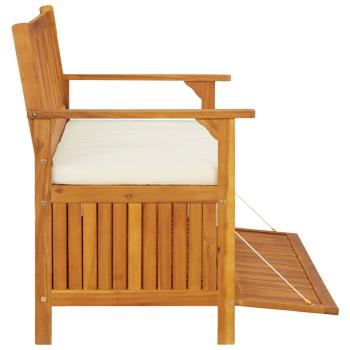 Garten Aufbewahrungsbank Akazienholz Massiv 120 x 63 x 84 cm
