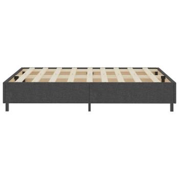 Boxspring-Bettgestell Grau Stoff 140x200 cm