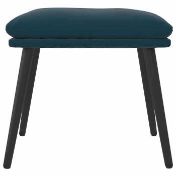 Fußhocker Blau 45x29,5x35 cm Samt