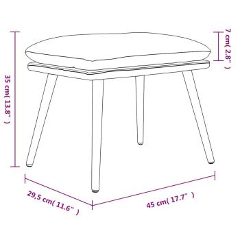 Fußhocker Dunkelgrün 45x29,5x35 cm Stoff