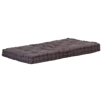 Palettenkissen Baumwolle 120×80×10 cm Anthrazit