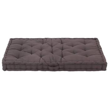 Palettenkissen Baumwolle 120×80×10 cm Anthrazit