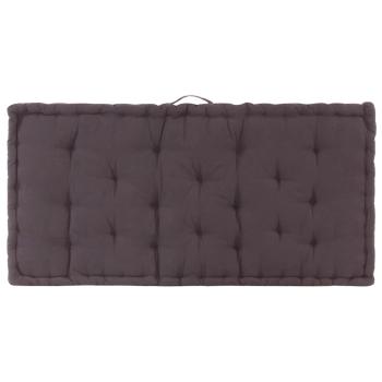 Palettenkissen Baumwolle 120×80×10 cm Anthrazit