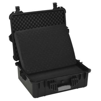 Flugkoffer Tragbar Schwarz 55x43x21 cm PP