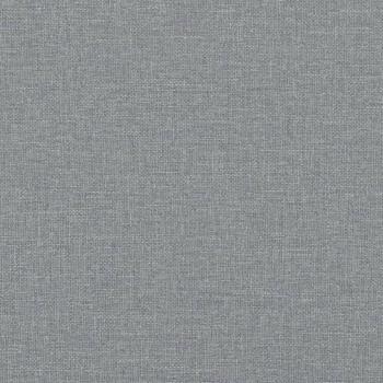 3-Sitzer-Sofa mit Hocker Hellgrau 180 cm Stoff