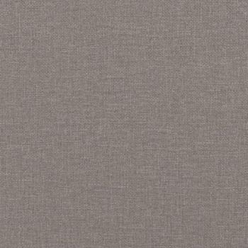 3-Sitzer-Sofa mit Hocker Taupe 180 cm Stoff