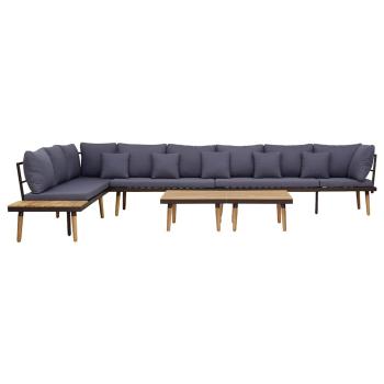 ARDEBO.de - Garten-Lounge-Set 8-Sitzer mit Kissen Massivholz Akazie