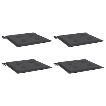 Gartenstuhl-Kissen 4 Stk. Anthrazit 50x50x3 cm Oxford-Gewebe