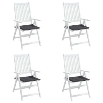 Gartenstuhl-Kissen 4 Stk. Anthrazit 50x50x3 cm Oxford-Gewebe