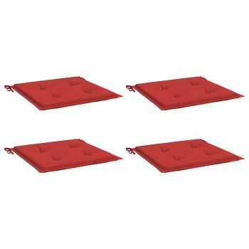 Gartenstuhl-Kissen 4 Stk. Rot 50x50x3 cm Oxford-Gewebe