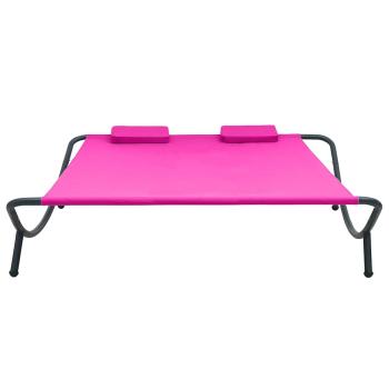 Sonnenliege Stoff Rosa