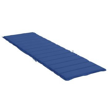 Sonnenliegen-Auflage Königsblau 200x60x3 cm Oxford-Gewebe