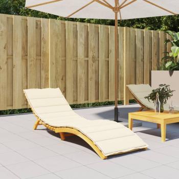 ARDEBO.de - Sonnenliegen-Auflage Creme 200x60x3 cm Oxford-Gewebe