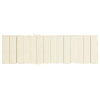Sonnenliegen-Auflage Creme 200x60x3 cm Oxford-Gewebe