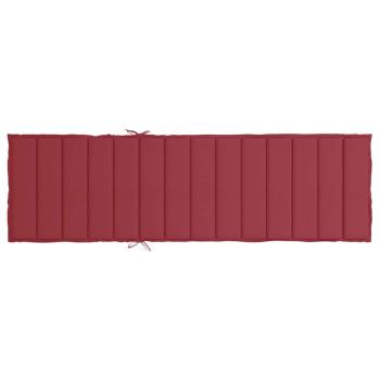 Sonnenliegen-Auflage Weinrot 200x50x3 cm Oxford-Gewebe
