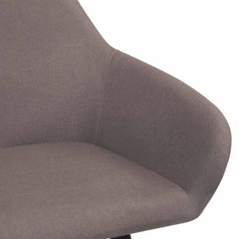 Esszimmerstühle 2 Stk. Taupe Stoff