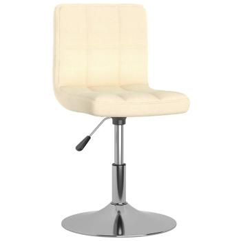 Esszimmerstühle 2 Stk. Drehbar Creme Stoff