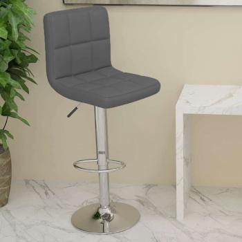 ARDEBO.de - Barhocker Grau Kunstleder