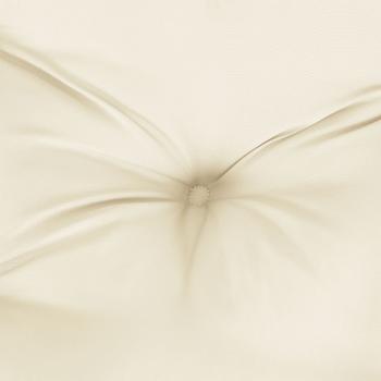 Kissen Rund Creme Ø 60 x11 cm Oxford-Gewebe