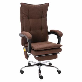 ARDEBO.de - Massage-Bürostuhl Braun Stoff
