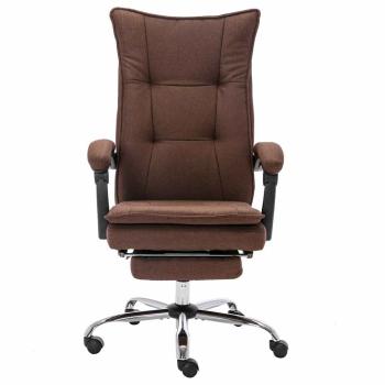 Massage-Bürostuhl Braun Stoff