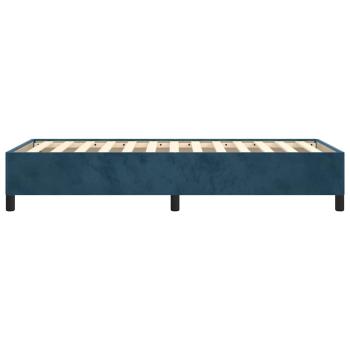 Bettgestell ohne Matratze Dunkelblau 80x200 cm Samt