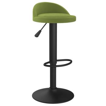 Barhocker 2 Stk. Hellgrün Samt