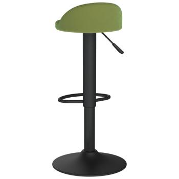 Barhocker 2 Stk. Hellgrün Samt