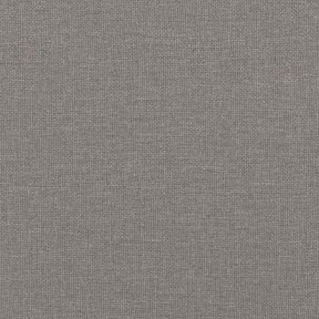 Hocker mit Holzbeinen Taupe Stoff