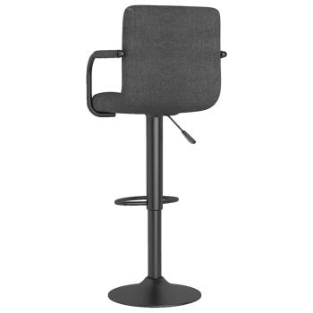 Barhocker Dunkelgrau Stoff