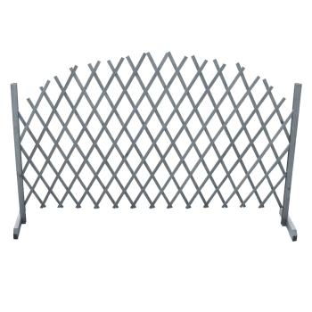Rankgitter Massivholz Tanne 1,8x1 m Grau