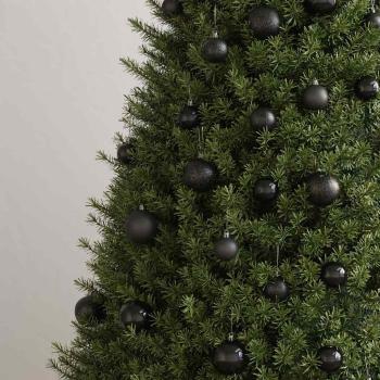 100-tlg. Weihnachtskugel-Set Schwarz