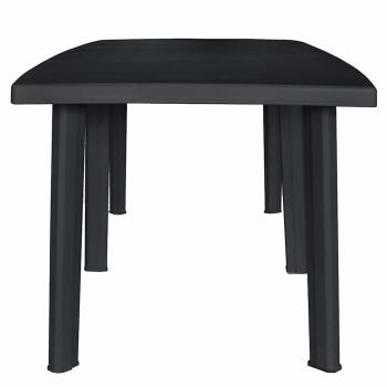 Gartentisch Anthrazit 216x90x72 cm Kunststoff
